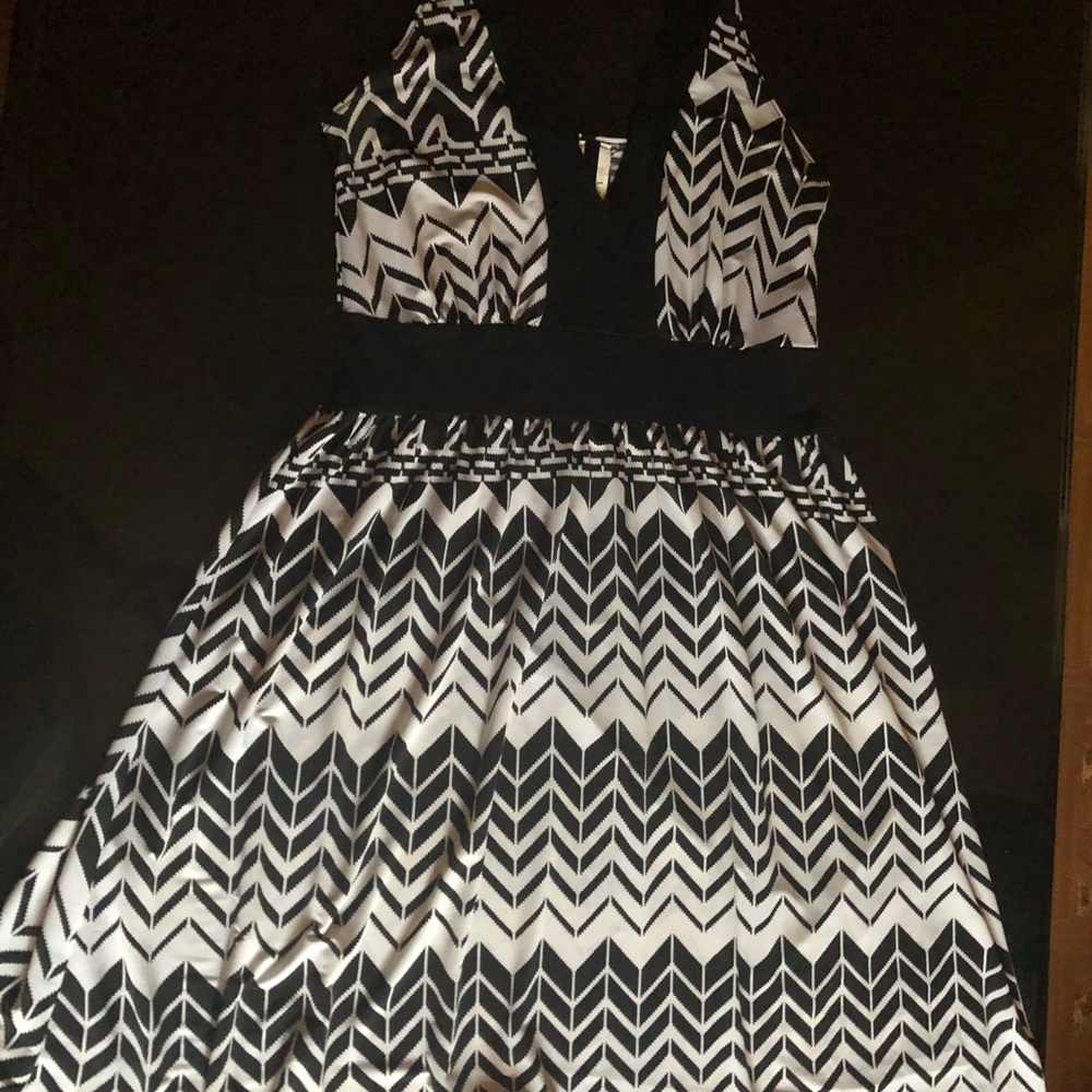 Black and white dress